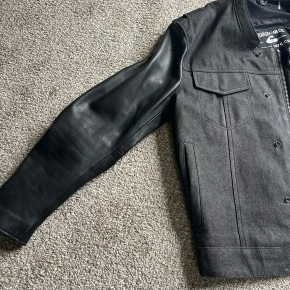 First manufacturing company leather and canvass heavy duty riding jacket - Picture 7 of 8